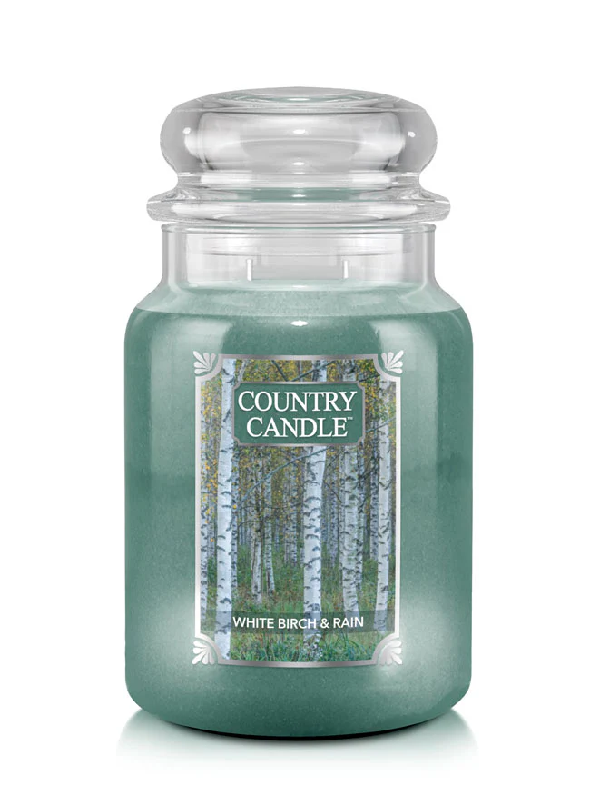 Country Candle - vonná svíčka White Birch & Rain, 737 g