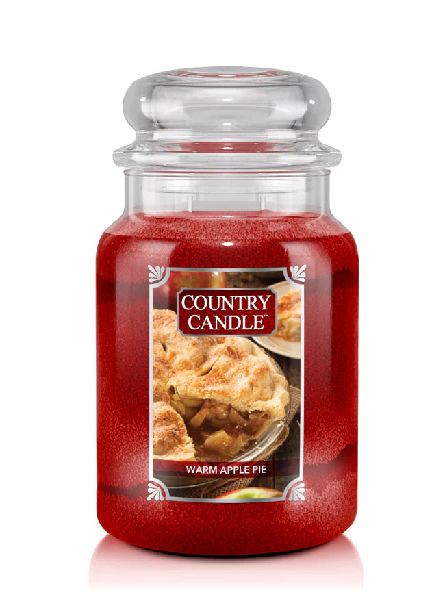 Country Candle - vonná svíčka Warm Apple Pie, 680 g