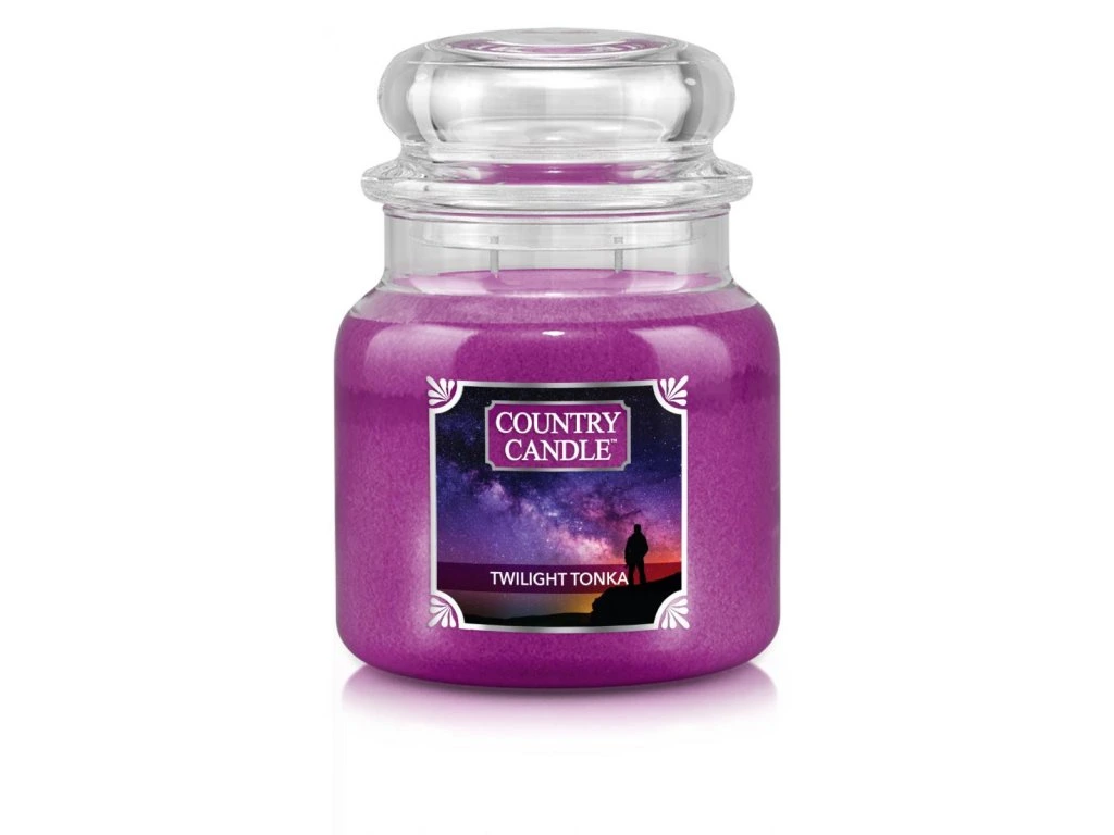 Country Candle - vonná svíčka střední Twilight Tonka, 453 g