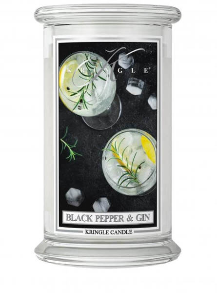 Kringle Candle - vonná svíčka Black Pepper Gin, 624 g