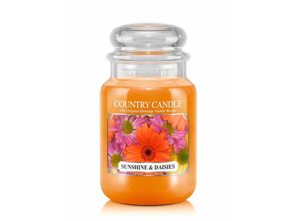 Country Candle - vonná svíčka Sunshine & Daisies 652 g