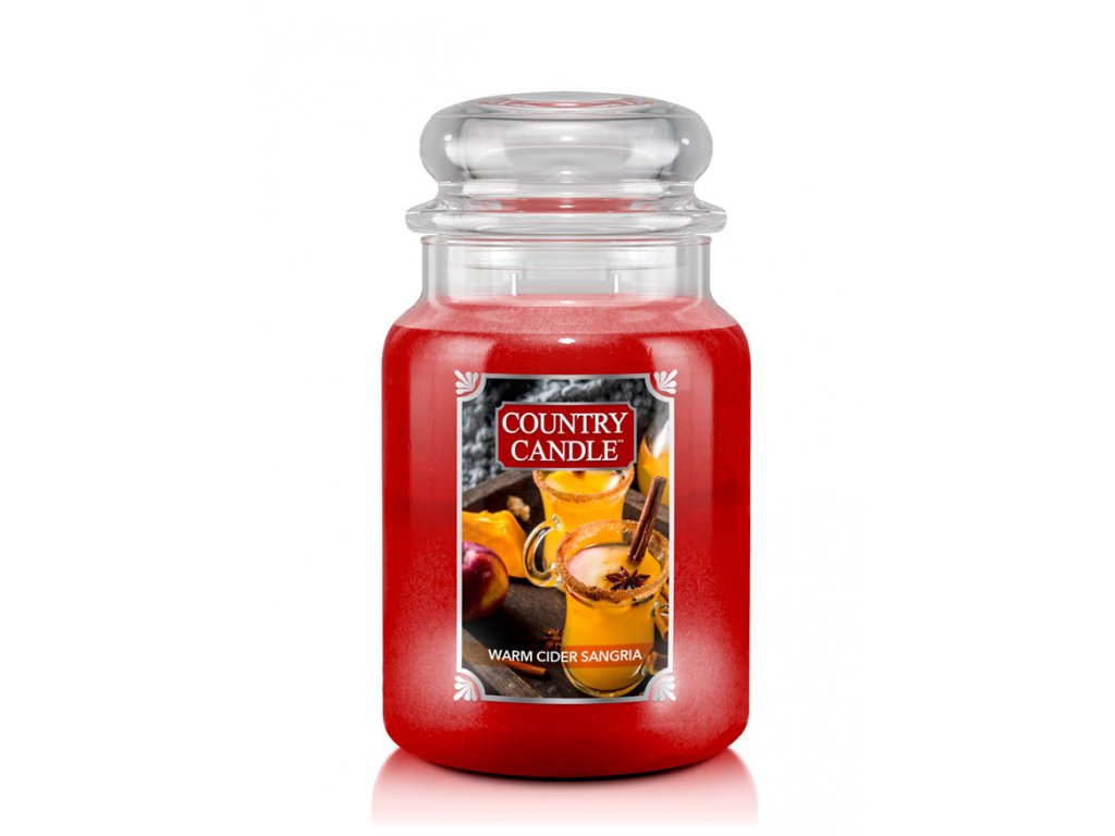 Country Candle - vonná svíčka Warm Cider Sangria, 680 g