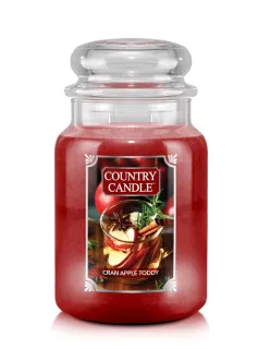 Country Candle - vonná svíčka Cran Apple Toddy, 737 g