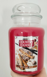 Country Candle - vonná svíčka Sparkling Spice, 737 g