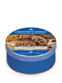 Country Candle – Daylight vonná svíčka Glazed Berry Scone, 42 g